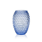 Egg Vase Light Blue Hobnail 23 Cm