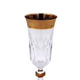 Romantic Crystal Champagne Flutes 150ml with 24K Gold Accent