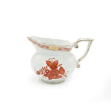 Apponyi Rust Creamer Hand Painted 24K Gold Accents