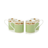 Shell Garden Floral Nasturtium Green Mug Sets