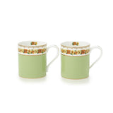 Shell Garden Floral Nasturtium Green Mug Sets