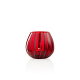 String Candle Holder Small - Blueberry Red